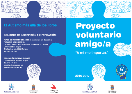 El programa Voluntario Amigo de UBU y Autismo Burgos premiado en los Premios al Voluntariado Universitario