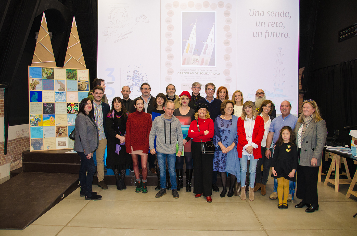 «Gárgolas de Solidaridad», obra colectiva con motivo del 35º Aniversario de Autismo Burgos