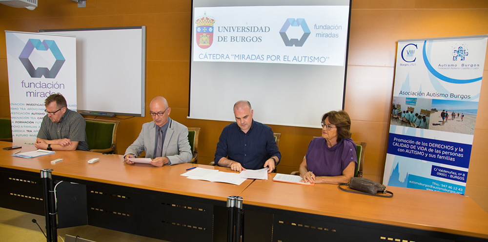 Firma convenio junto a la Universidad de Burgos y Fundación Miradas para desarrollar trabajos científicos