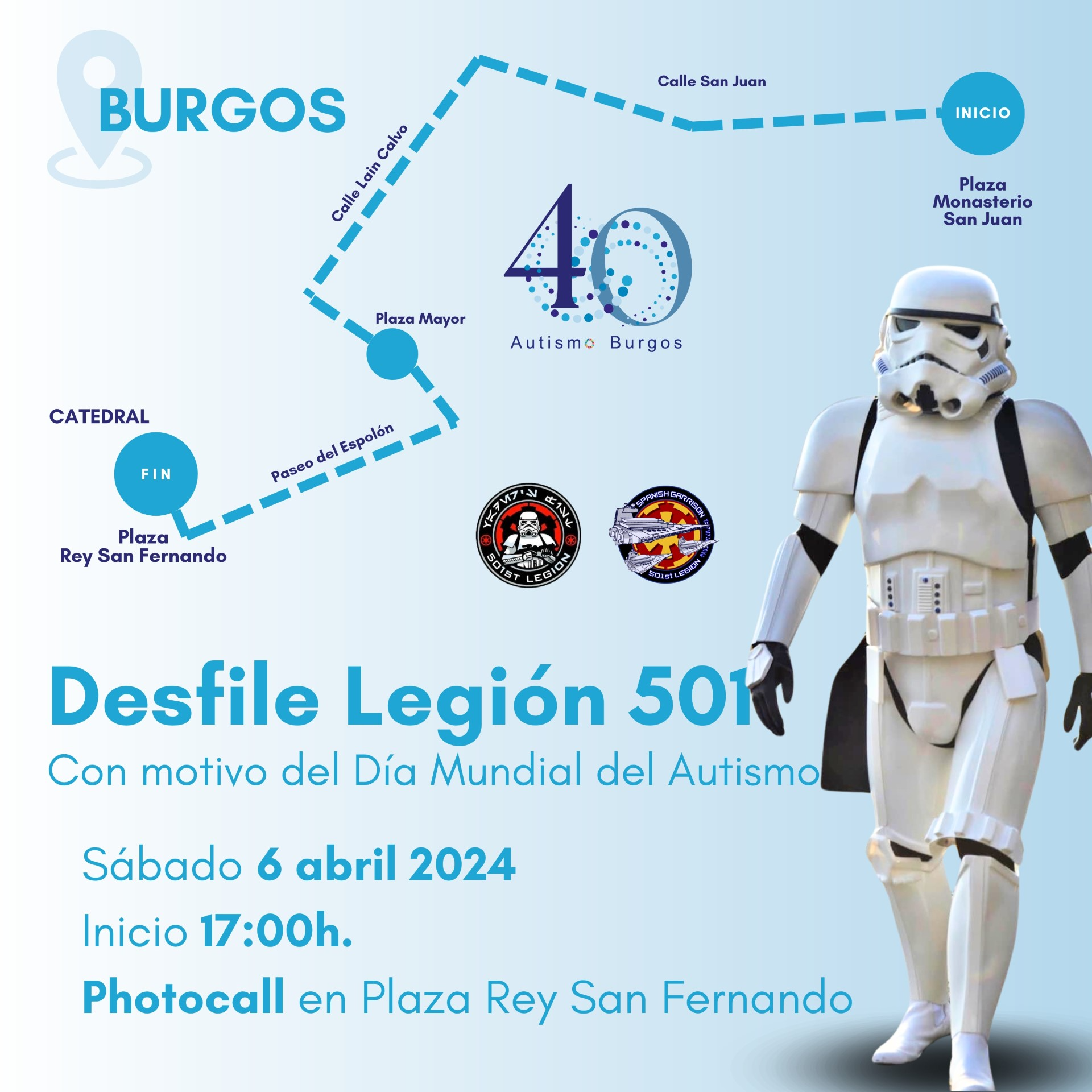 Cartel desfile Legión 501